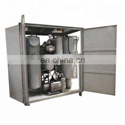 High vacuum power transformer oil purifier