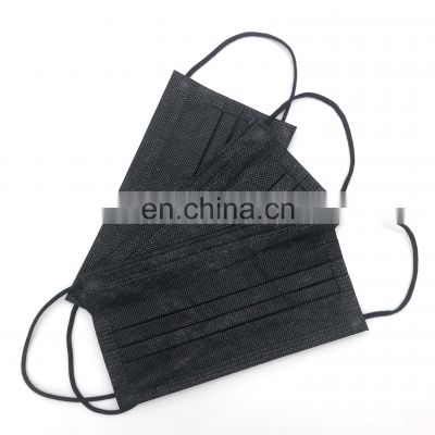 Hot sale 3 Ply Disposable Black Surgical Mask Medic Mask With High Quality Meltblown For Personal Care