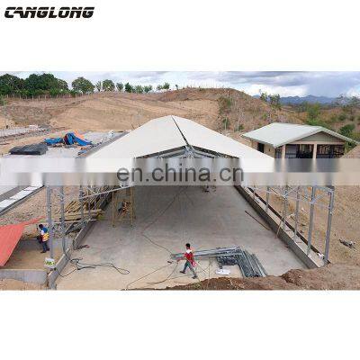 Design structural steel prefab agricultural farm buildings pig farm