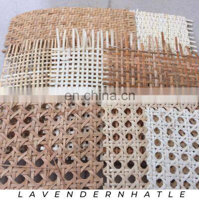 High Quality Natural Square/radio Rattan Webbing Rolls Mesh Rattan Cane Webbing for Furniture