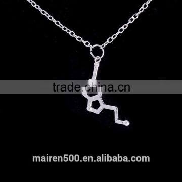 Hot Newest Molecular Necklace Chemical Structure Formula Necklace photo-3