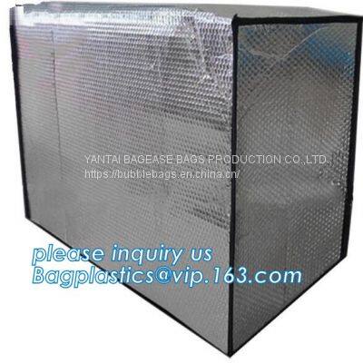 Aluminum Foil Bubble Insulation Material Vapour Barrier Pallet Cover, Thermal Insulated Pallet Blankets, photo-5