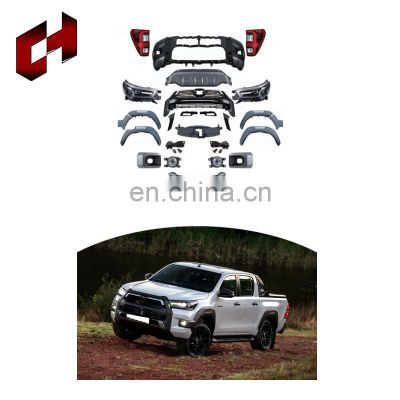 CH New Arrival Auto Parts Front Rear Bumper Roof Spoiler Led Tail Lamp Whole Bodykit For Toyota Hilux 2015-20 To 2021