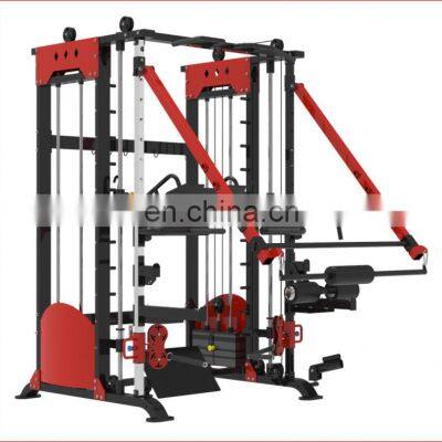 Comprehensive training device commercial Smith machine gantry fitness equipment household combination squat rack multifunctional