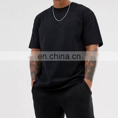 Spandex/cotton Top Quality Gym Customized T-shirt Wholesale Round Neck Fitness Blank Muscle Fit Drop Hem t Shirt