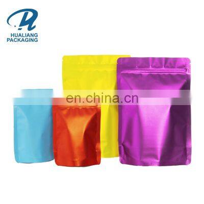 HOT SALE Free Shipping Plastic Food Packaging Bag Matte Finish Stand Up Pouch color matte aluminizing bag