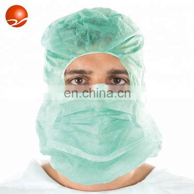 Wholesale Non Woven Disposable Astronaut Cap Protective Hood Caps with Mask