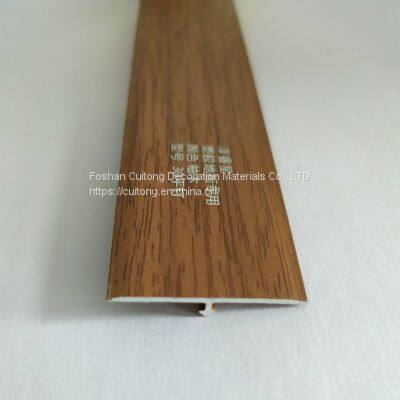 3cm Wide T-type Aluminum Alloy Closing Strip SPC Stone Plastic Floor Laminate Wood Grain Flat Buckle Closing Strip Floor Threshold Laminate photo-3