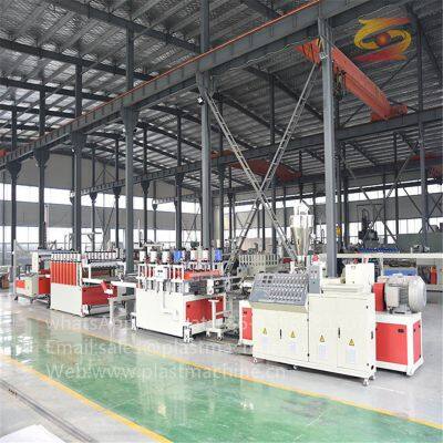 WOOD COMPOSITE WPC PLASTIC PVC FOAM BOARD EXTRUDING MACHINE, FOAM BOARD SHEET PLATE PANEL EXTRUDER WPC FURNITURE BOARD PRODUCTIO