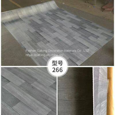 Gray wood grain floor leather factory dormitory site activity board house Office container rental house PVC floor leather