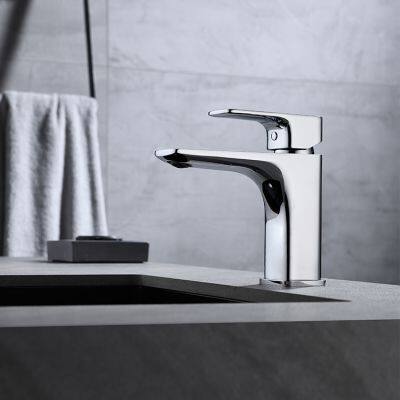 J Star Factory Outlet Hot And Cold Water Brass Luxury Basin Faucet Basin Mixer For Hotel Bathroom photo-2