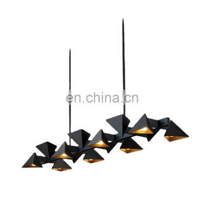 Quality customization Chrome Black Golden Hanging Light Kitchen Led Pendant Light Chandeliers