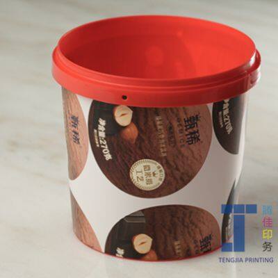 Oval Shape In Molding Label With Glossy Surface Finish And Silk Printing photo-2