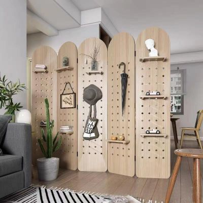 folding wooden decorative screen room divider