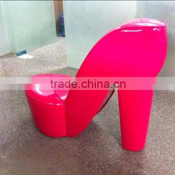 Fashion Pu Red Color High Heel Shoe Chair Diva Shoe Chair Fun Furniture ,high Heel Storage Shoe Chair photo-4