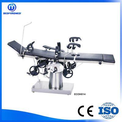 3001b Medical Equipment Side-Control Mechanical Medical Table