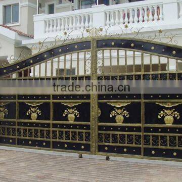 steel gate, metal gate, forged iron gate