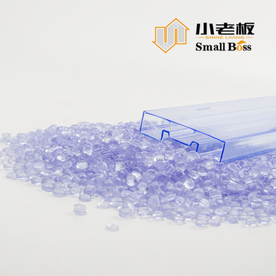 Plastic Extrusion Transparent Custom PVC IC Packaging Tube Granules Compound PVC Granules PVC Pellets photo-2
