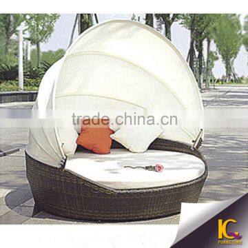 Rattan Garden Furniture rattan/wicker sun lounger daybed/Round Day Bed / Sofa                        
                                                Quality Choice