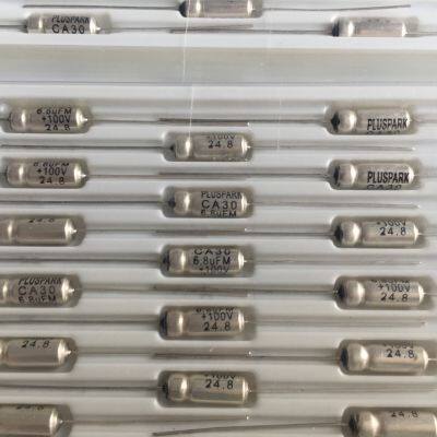 Axial Wire Lead Tantalum Capacitor 75V 2.2uF 2.2MKF 2.2MFD (225) , Non-Solid Tantalum Capacitor 75V 1.0uF 1.5uF 2.2uF 3.3uF 10%, Kondersator photo-2