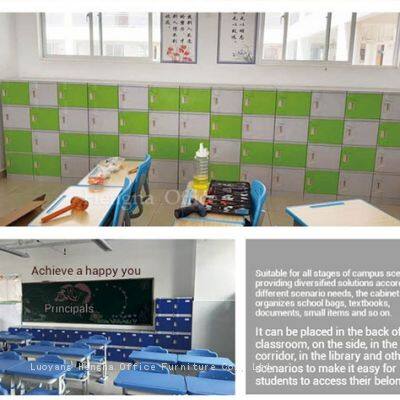Anti-tilt ABS Plastic Storage Cabinet | With Laser-printed Number Plate | for Elementary School Classroom photo-5