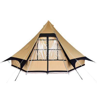 Премиум Aguja Tent - Водонепроницаемая хлопковая канва 15㎡ Коммерческое решение