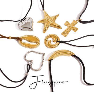 HonHo Colar de Aço Inoxidável 304 com Revestimento PVD de Ouro 18K e Manutenção da Cor por 2 Anos