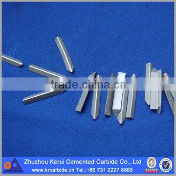 Ski pole of carbide top