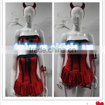 Junhou Brand cheap Lady Sexy burlesque corset red Lace up Back Satin Hot Gothic Corset