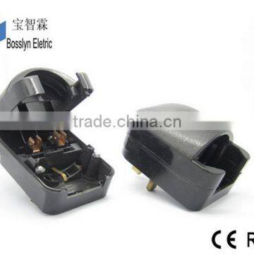Upmarket Quality CE ROHS BSI Approved Home appliance EU Schuko Type C to UK HK Ireland Singapore Type G plug travel adapter