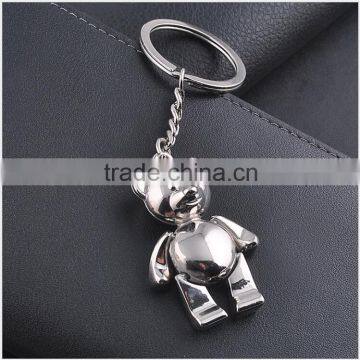 Metal keychain and creative keychain Active bear Teddy bear key chain