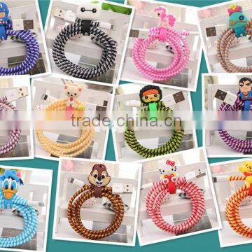 DIY Carton Spiral Protector USB Multi Charger Data USB Cable for IOS photo-4