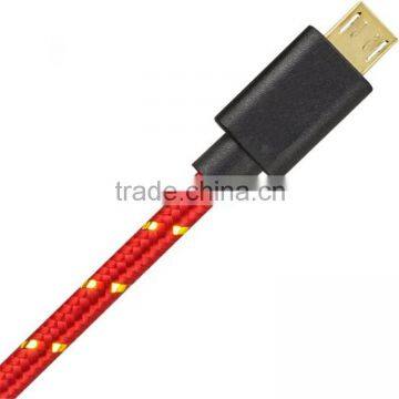 Nylon Gold Plated Micro USB Data Terminal Connector Cable photo-3