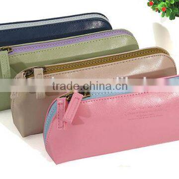 Wholesale large pu pencil bag students stationery bag