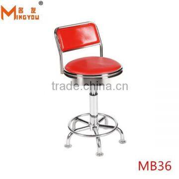 modern design durable metal swivel bar stool