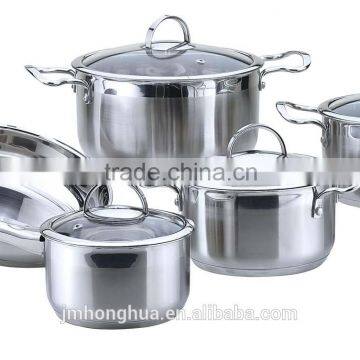 9 PCS stainless steel technique cookware set