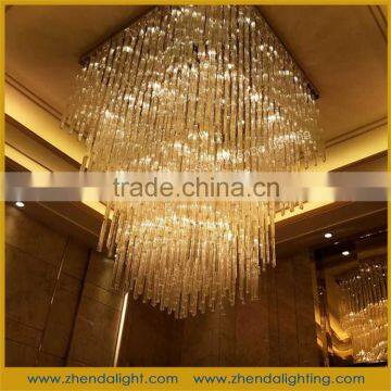 cheap price beautiful art glass pipes shaded ceiling pendant lamp