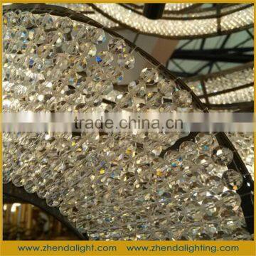 Spiral Shape Iron 3000K Hotel Chandelier Hanging Lamp for Private Bungalow photo-5