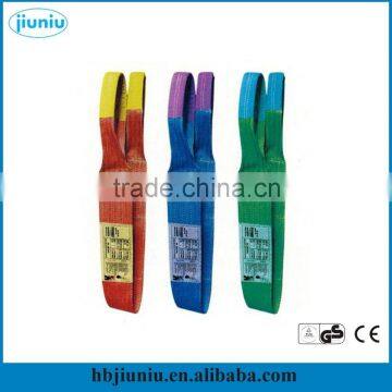 3 Ton polyester flat web sling, double ply webbing sling for crane