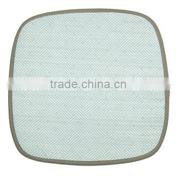 Blue Square Woven Cool Car Chair Paper Cushion Mat