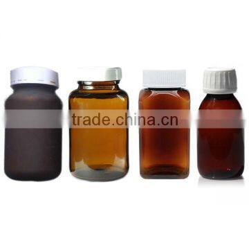 Brown 200ml glass medicine bottles