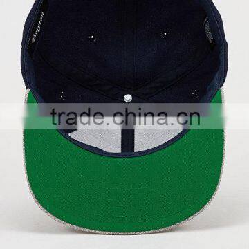 Fashion Mens Stylish Patch Embroidery Blue Cotton Snapback Hats photo-3