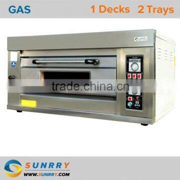 High Efficiency Single Deck Stainless Steel Best Gas Baking Oven for Mini Bakery