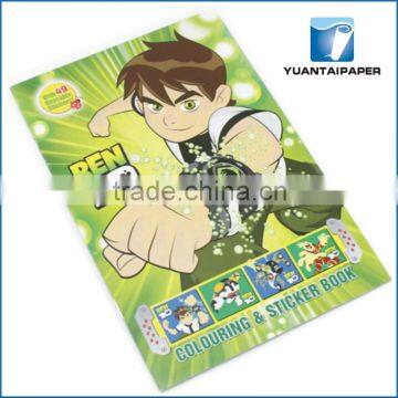 Cute cover design paper color filling book