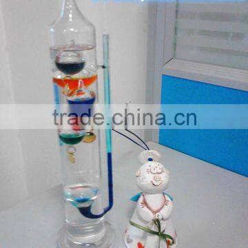 Galileo Thermometer with Barometer/ Glass thermometer with Barometer