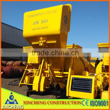 Hydraulic Loading Diesel Concrete Mixer with 350liter output per drum