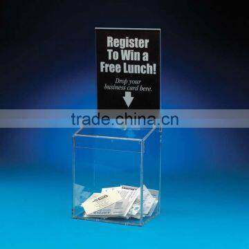 Popular acrylic suggestion collecting box