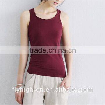 logo custom breathable cotton women singlets