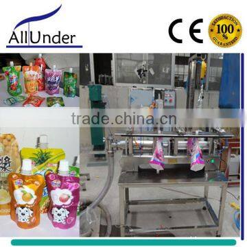 Small Capacity Semi Automatic Standing Up Pouch Packing Machine