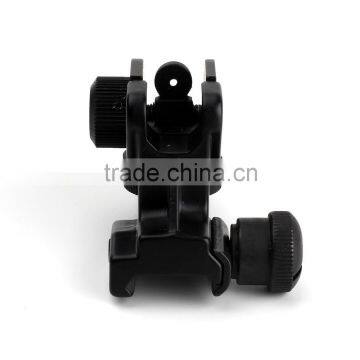 Hunting Tactical Detachable Compact Backup Iron Rear Sight With Full Windage Elevation Adjustment photo-4